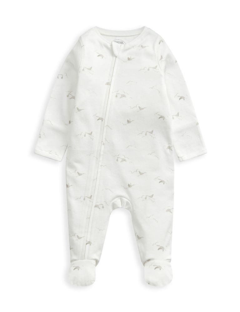 Stork Print Zip All In One (6½lbs-12 Mths) 2 of 5