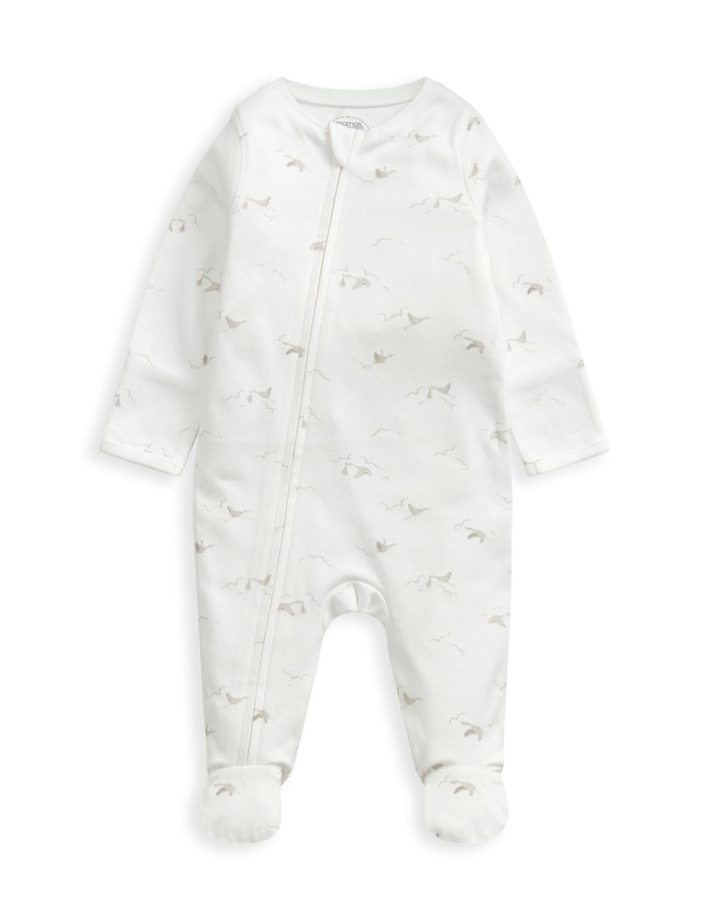 Stork Print Zip All In One (6½lbs-12 Mths) 1 of 5