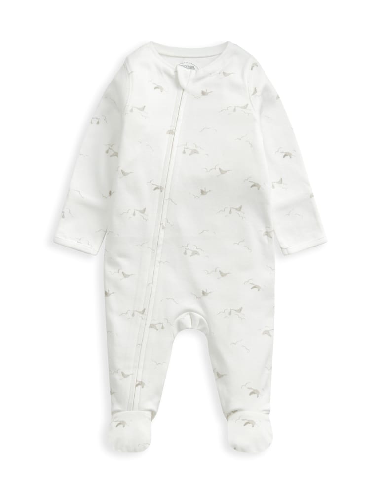 Stork Print Zip All In One (6½lbs-12 Mths) 2 of 5