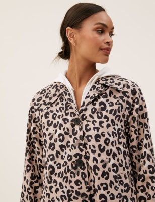 leopard print coat women's