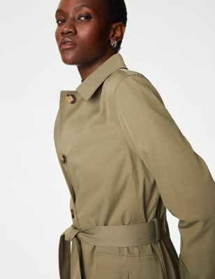 Belted trench clearance coat womens