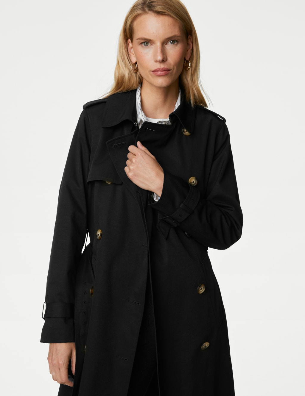 Stormwear™ Double Breasted Trench Coat | Mu0026S Collection | Mu0026S