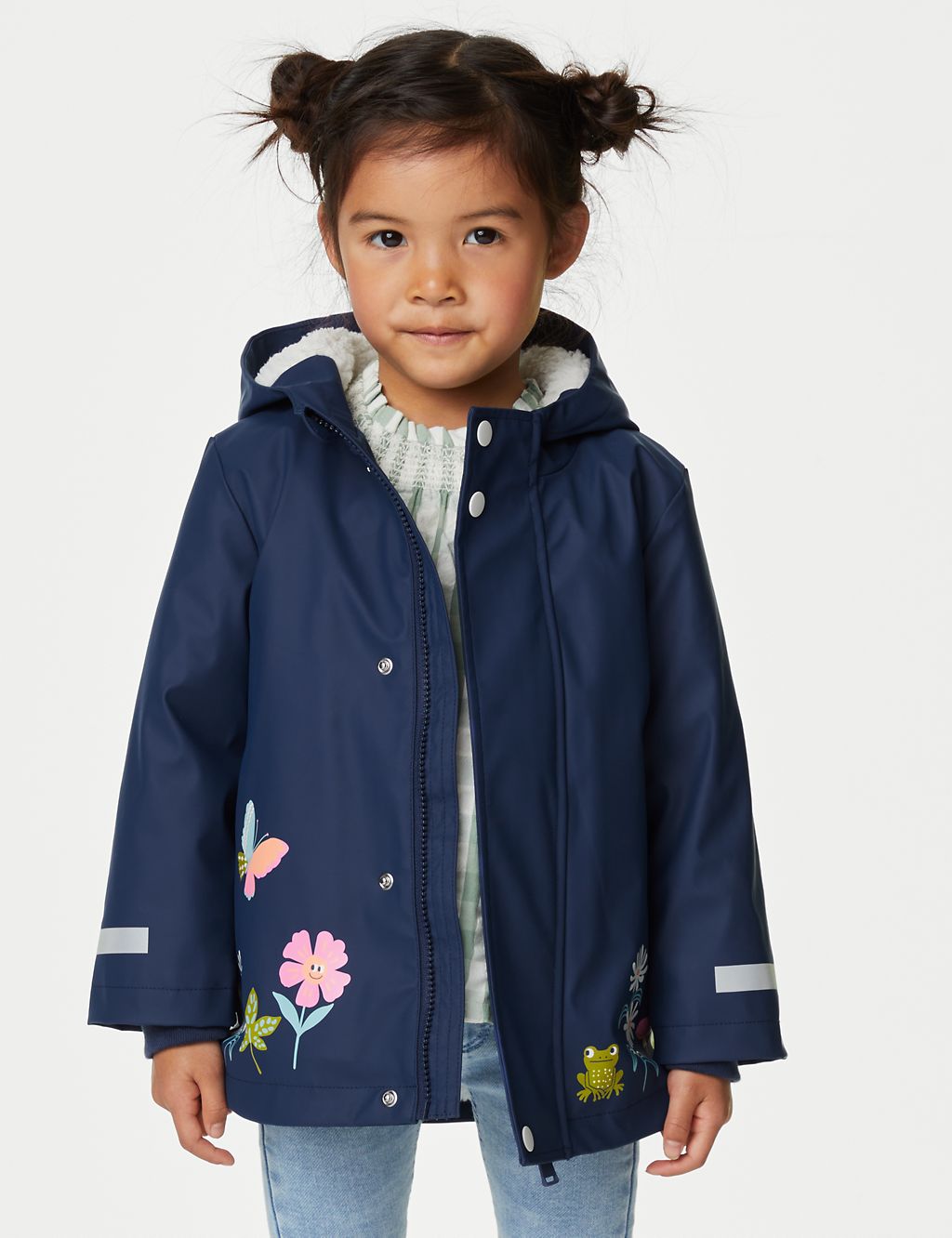 Stormwear™ Floral Hooded Fisherman Coat (2-8 Yrs) 2 of 7