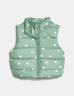 Stormwear™ Floral Padded Gilet (0-3 Yrs) Image 2 of 6