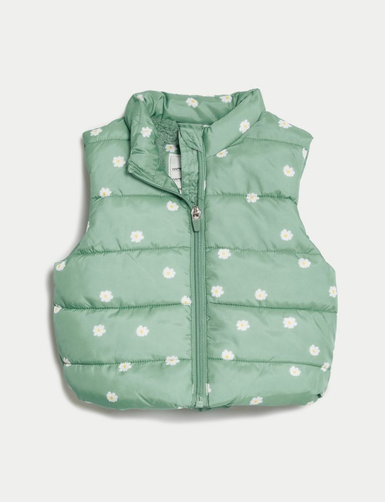 Stormwear™ Floral Padded Gilet (0-3 Yrs) 2 of 5