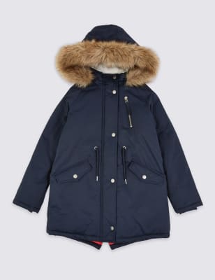 fur trim parka