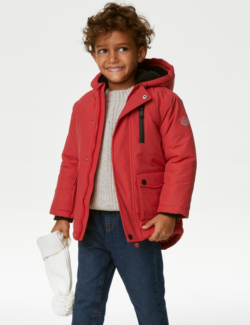 Boys red outlet parka
