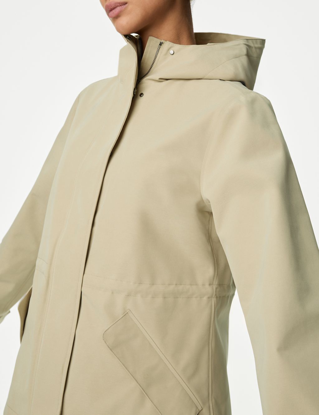 Stormwear™ Hooded Rain Jacket with Cotton 6 of 7