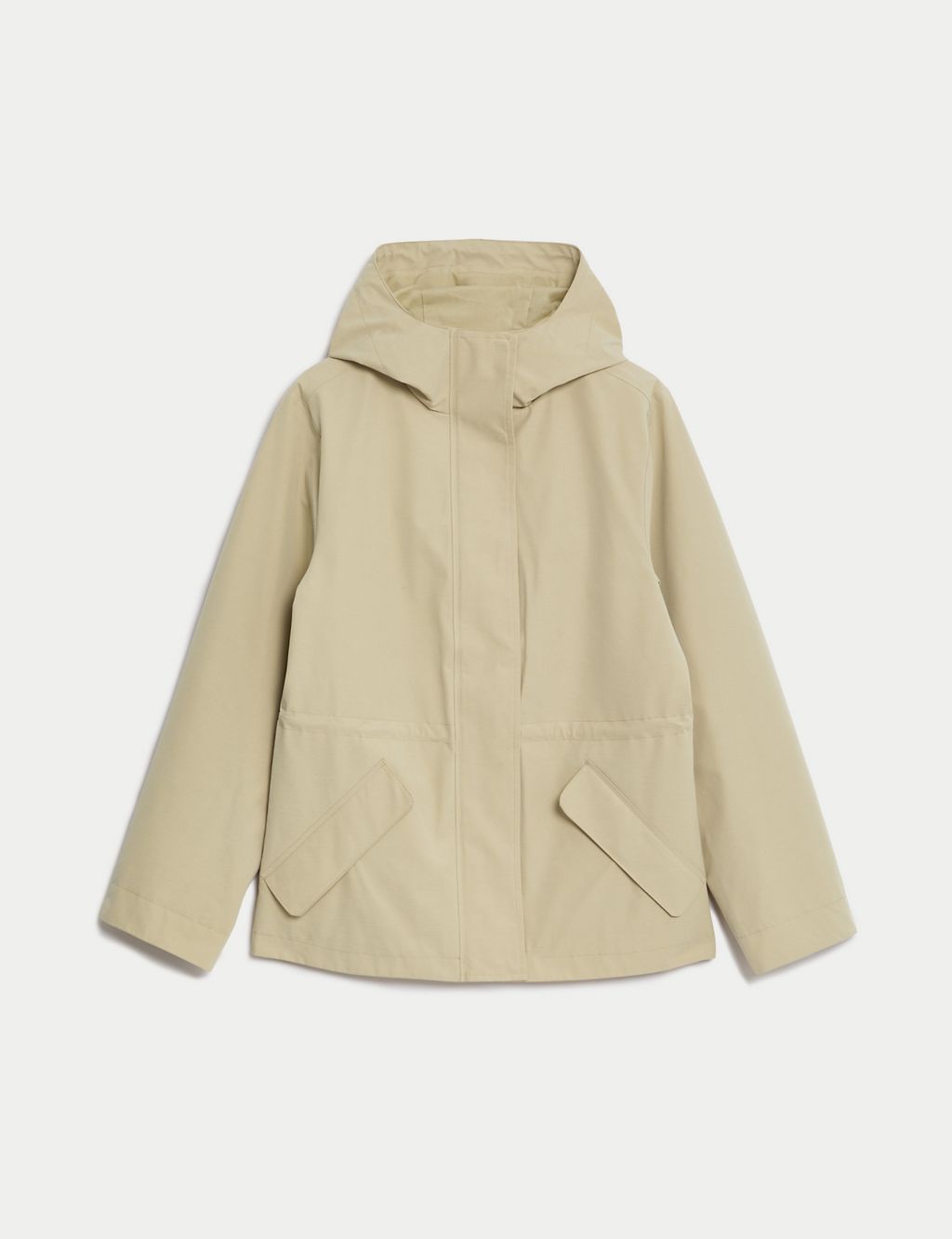 Stormwear™ Hooded Rain Jacket with Cotton 1 of 7