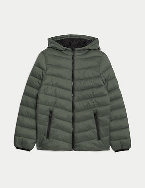 Stormwear™ Lightweight Hooded Padded Coat (6-16 Yrs) Image 2 of 7