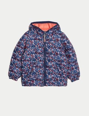 Stormwear™ Lightweight Padded Floral Jacket (2-8 Yrs) Image 2 of 7