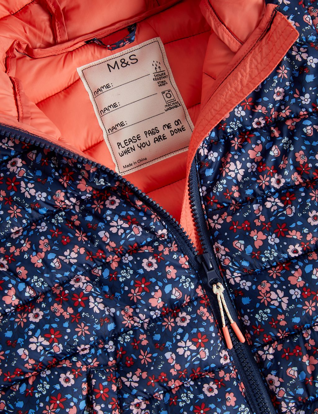 Stormwear™ Lightweight Padded Floral Jacket (2-8 Yrs) 5 of 7
