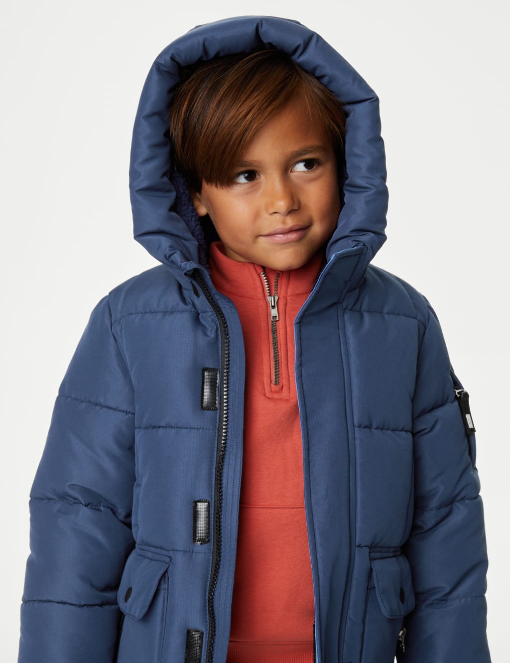 Stormwear Longline Padded Coat 2 8 Yrs M S Collection M S