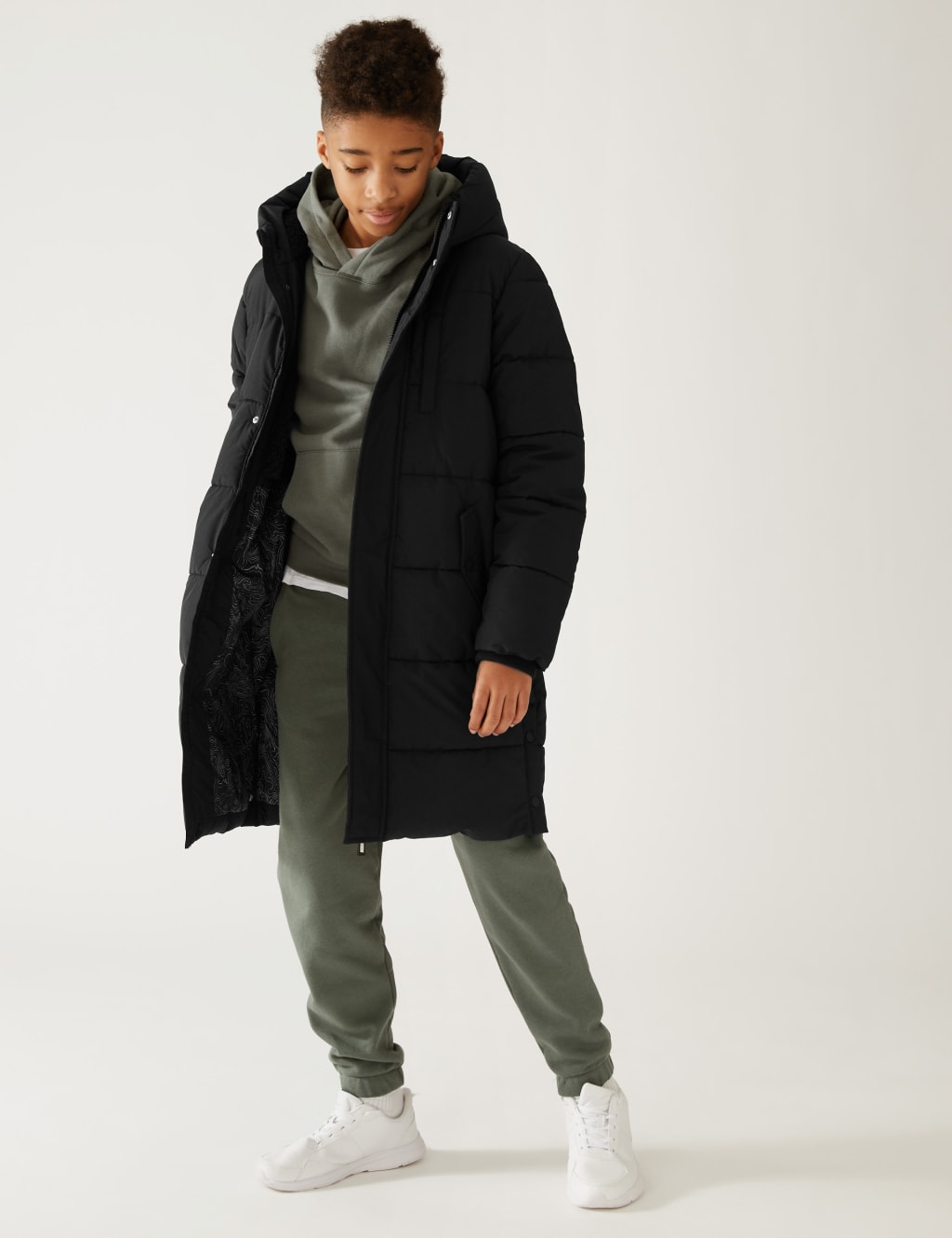 Cheap monday long line padded coat with detachable hotsell sleeves
