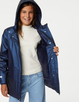 Metallic shop waterproof jacket