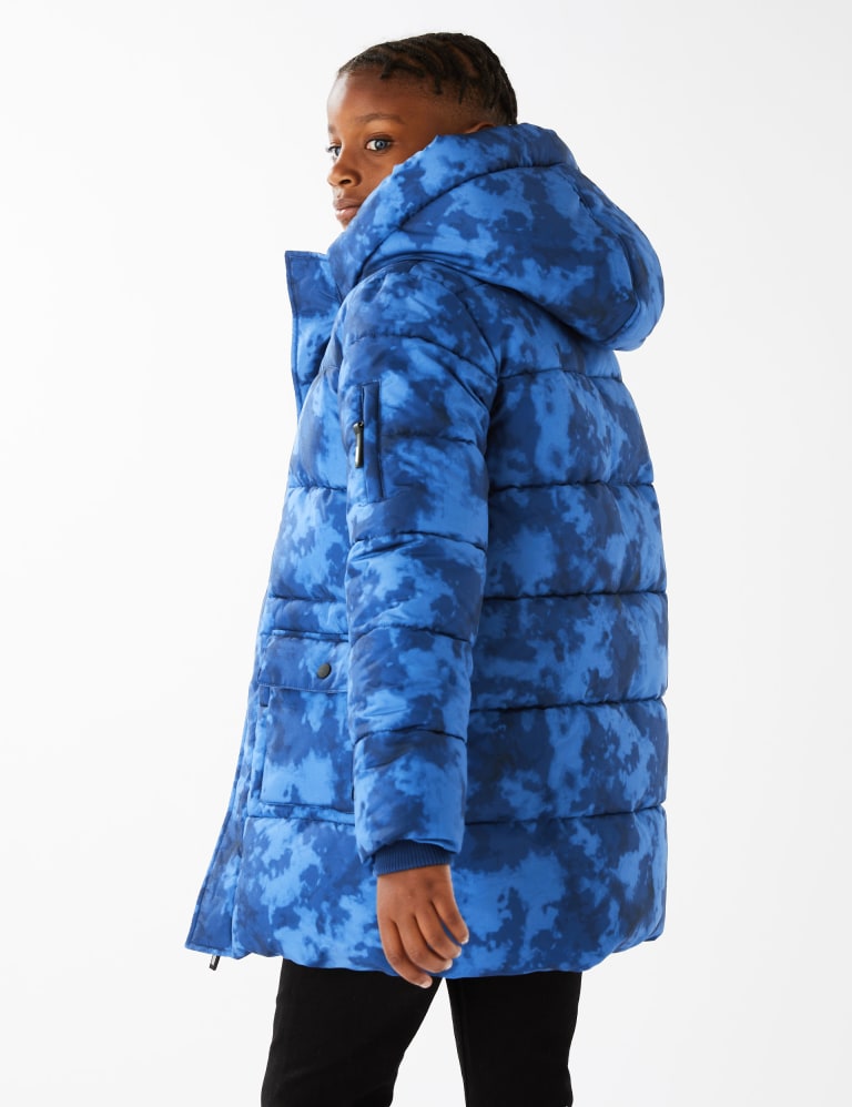 Girls longline shop padded coat