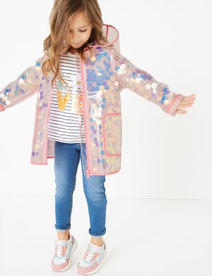 Girls on sale sequin coat