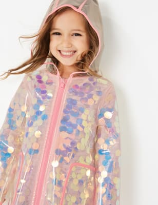 Sequin store rain jacket