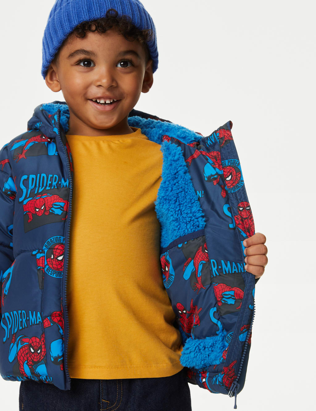 Kids spiderman coat 2025