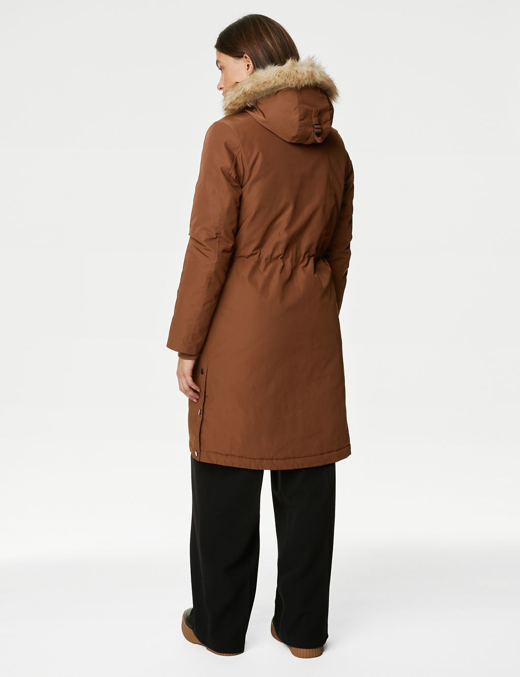 Stormwear™ Textured Hooded Parka Coat | M&S Collection | M&S