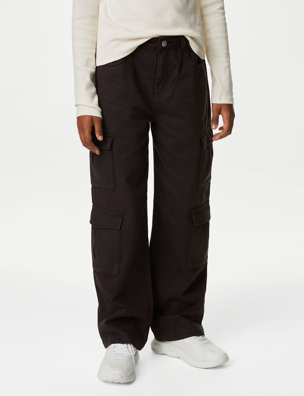 Straight Denim Cargo Jeans (6-16 Yrs) | M&S Collection | M&S