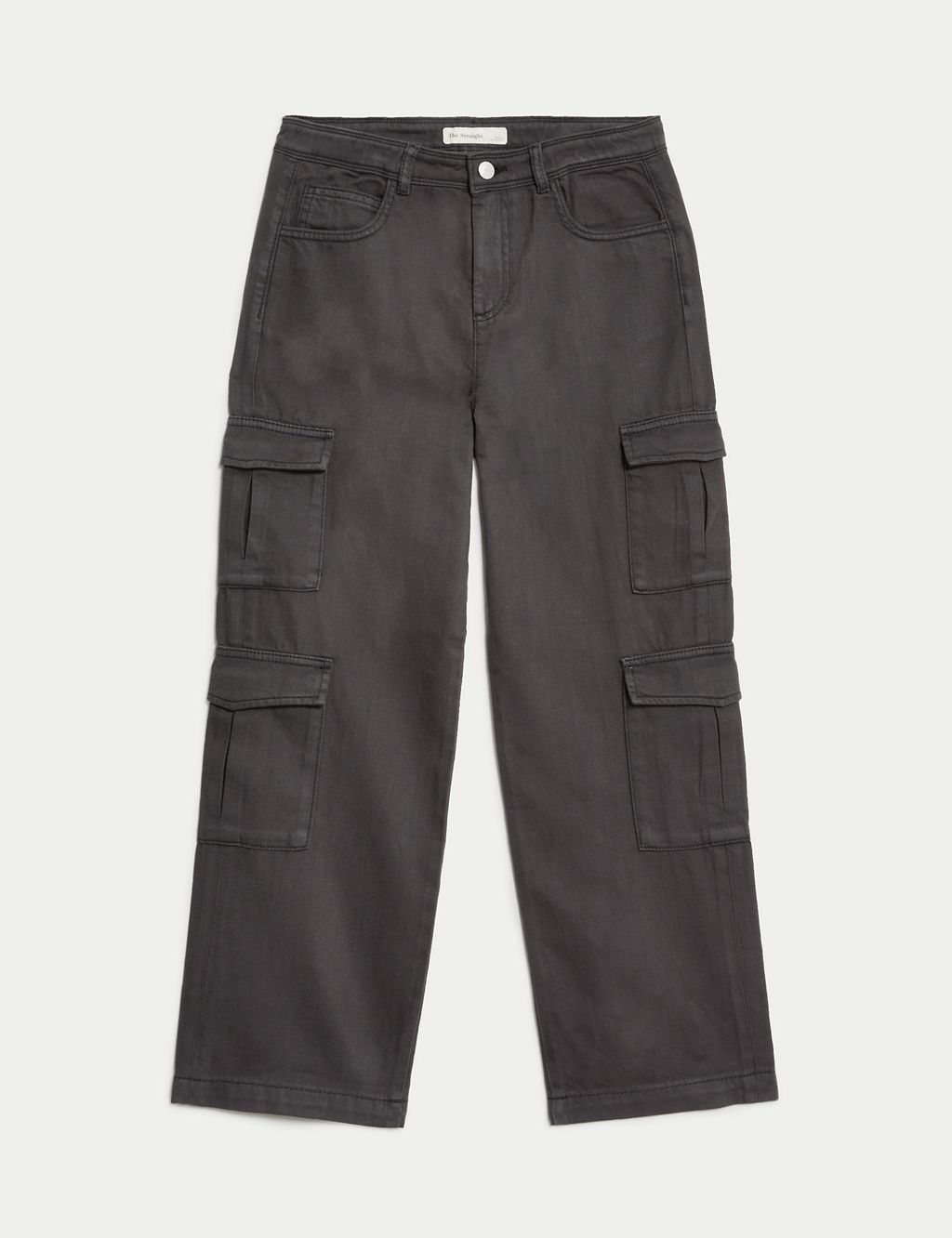 Straight Denim Cargo Jeans (6-16 Yrs) 1 of 5