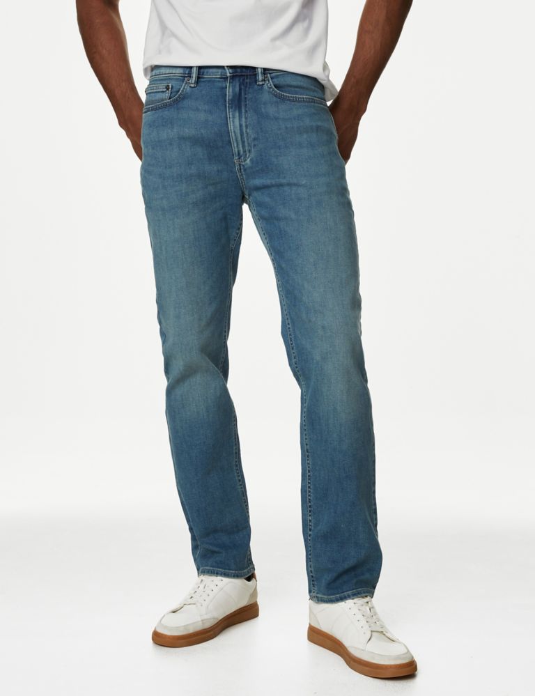 Straight Fit 360 Flex™ Jeans 1 of 7