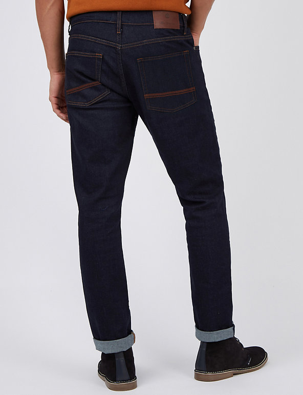 New Ben Sherman Mens Jeans Hampstead Tapered in Blue Colour Size W:30 L:34 