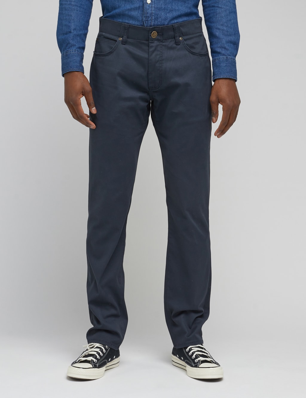 Straight Fit 5 Pocket Jeans Lee M S