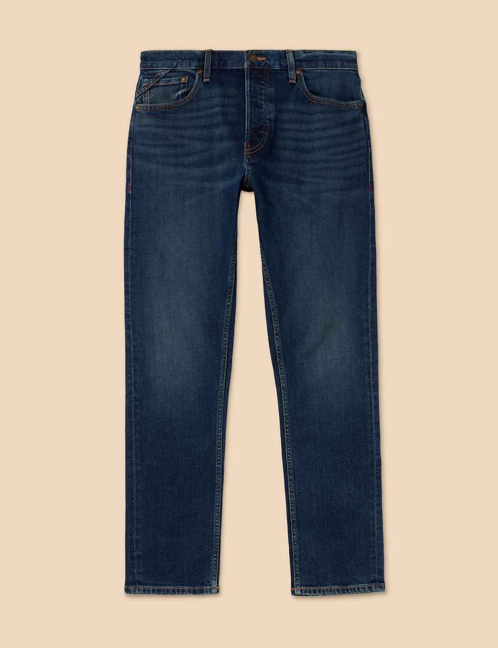 Straight Fit 5 Pocket Jeans 1 of 6