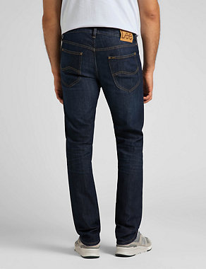 Straight Fit 5 Pocket Stretch Jeans Image 2 of 5