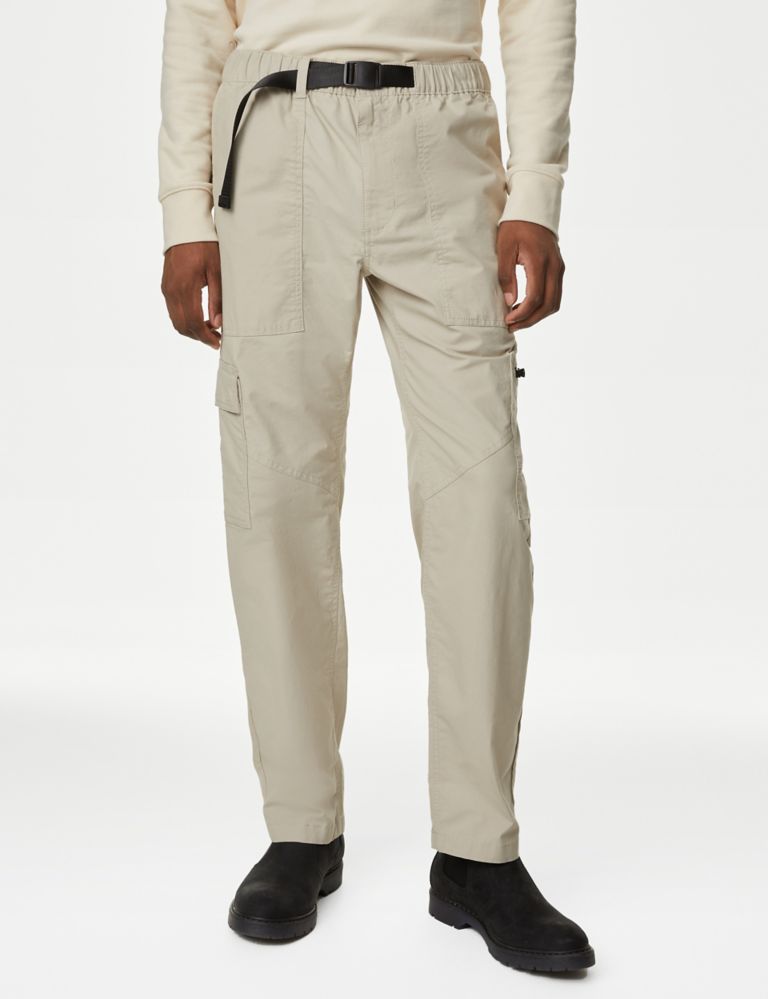 Straight Fit Cargo Trousers with Stormwear™ | M&S Collection | M&S