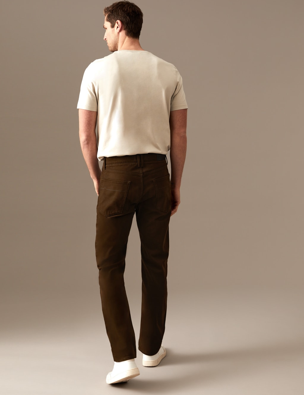 Straight Fit Italian 5 Pocket Trousers 5 of 5
