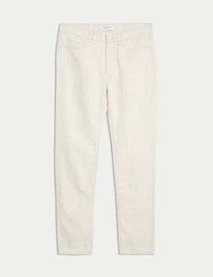 Straight Fit Linen Blend Jeans Image 2 of 5