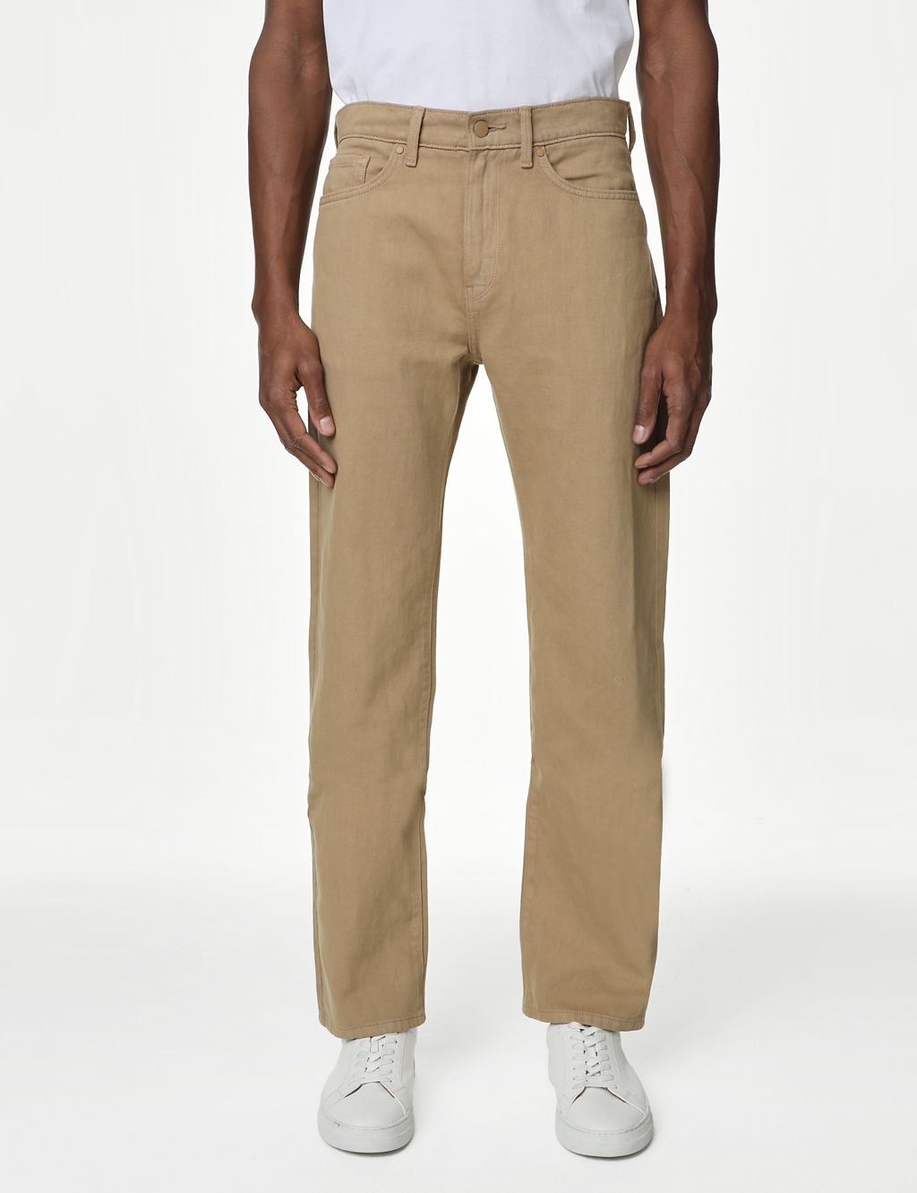 Straight Fit Linen Blend Jeans 6 of 7