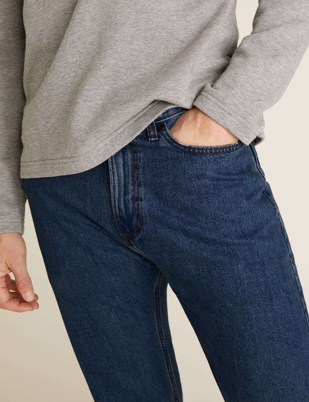 Straight Fit Pure Cotton Jeans 6 of 7