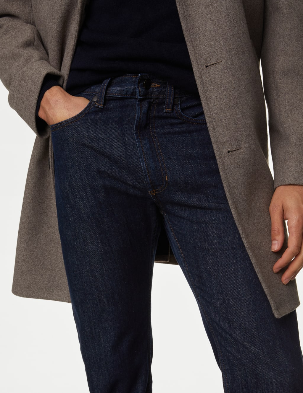 Straight Fit Pure Cotton Jeans 4 of 6