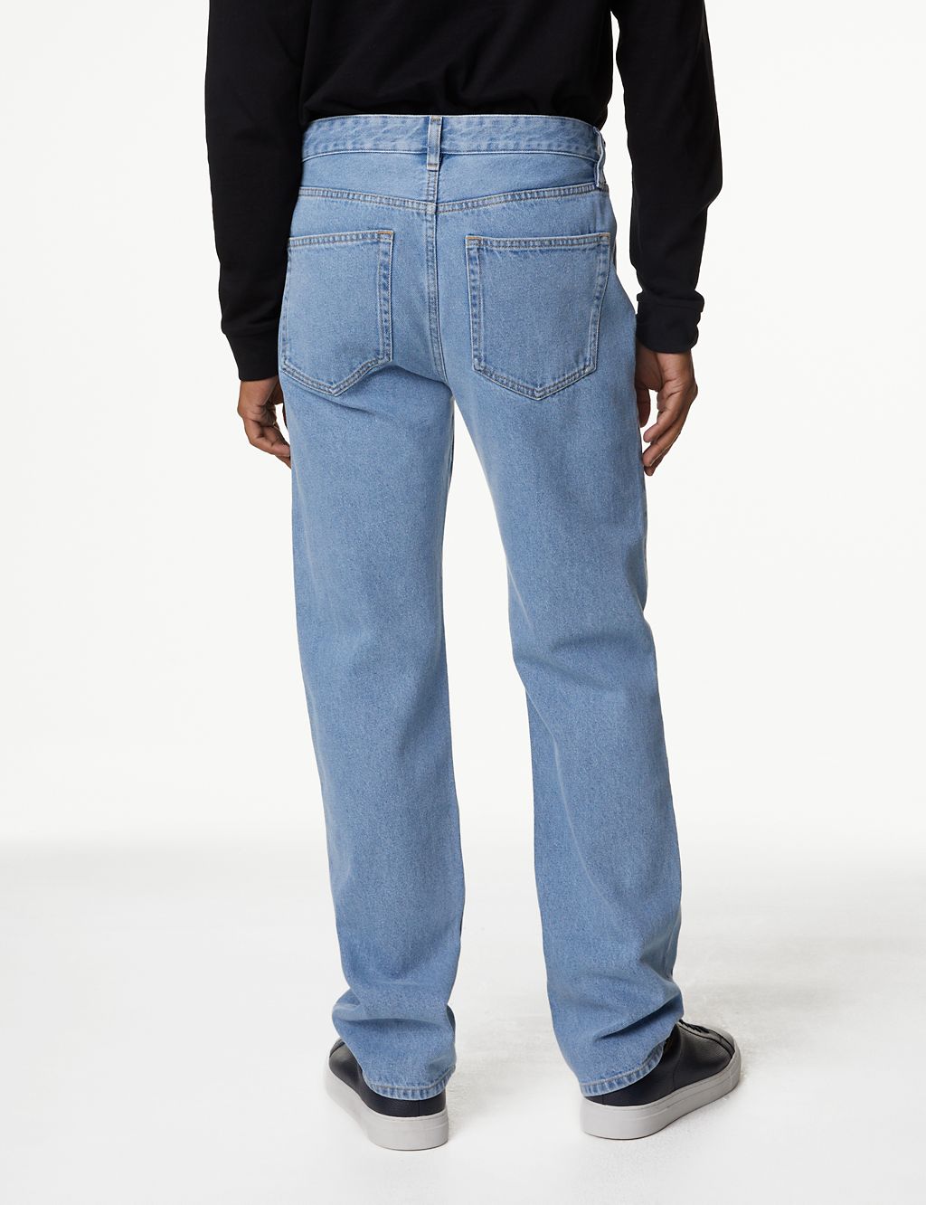 Straight Fit Pure Cotton Jeans 5 of 5
