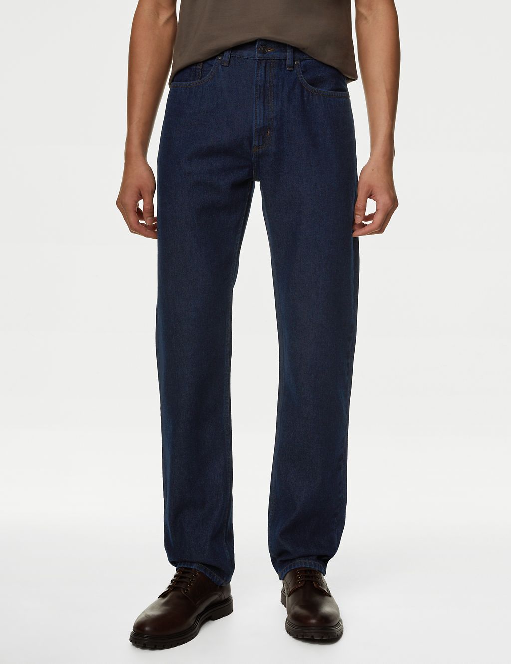 Straight Fit Pure Cotton Jeans 3 of 6