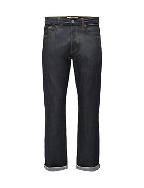 Straight Fit Selvedge Jeans Image 2 of 6