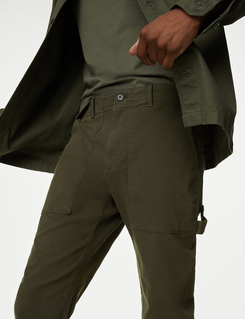 Straight Fit Utility Stretch Trousers 6 of 7