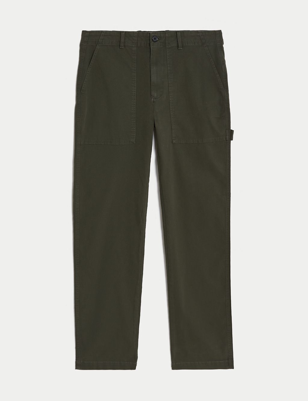 Straight Fit Utility Stretch Trousers 1 of 7