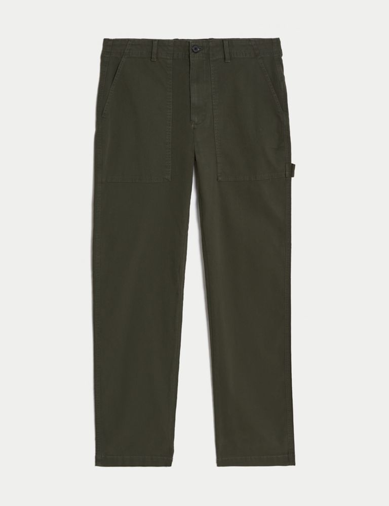 Straight Fit Utility Stretch Trousers 2 of 7