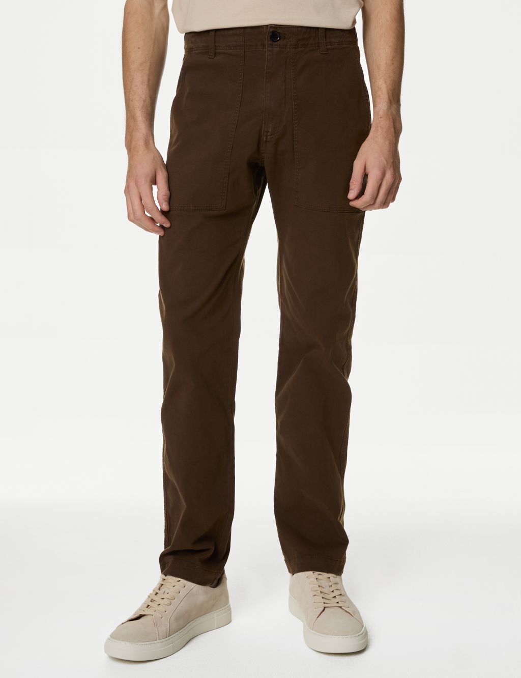 Straight Fit Utility Stretch Trousers 3 of 6