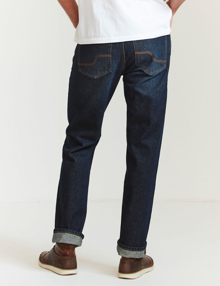Straight Fit Vintage Wash Jeans 4 of 4