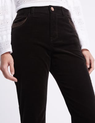 M and s womens cord trousers Clearance