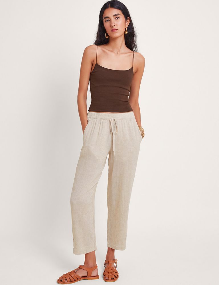 Straight Leg Cropped Trousers 1 of 4