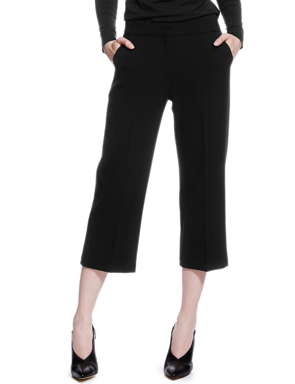 Straight Leg Cropped Trousers 2 of 4