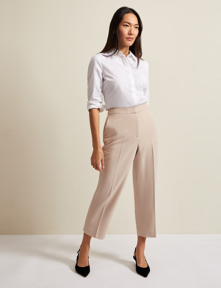 Beige cut best sale off trousers