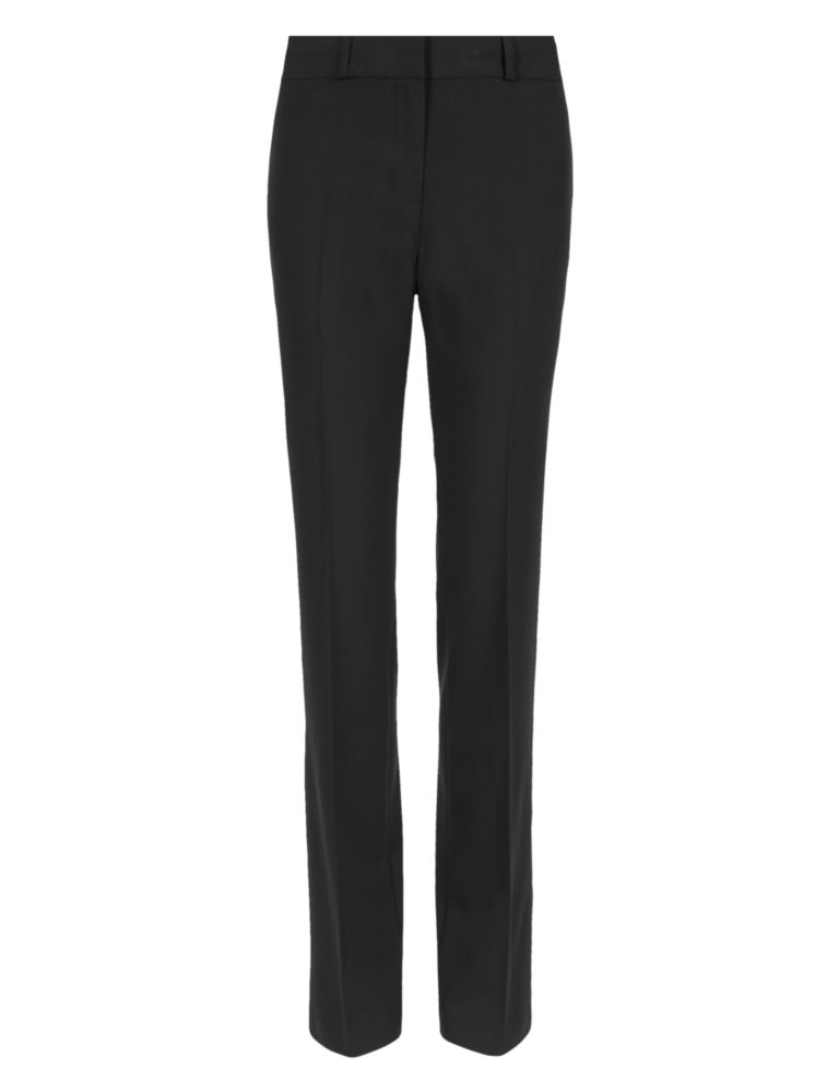 Straight Leg Flat Front Trousers 2 of 3